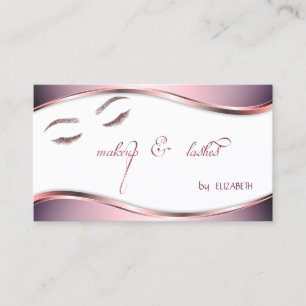 Moderne, elegante glitter Lashes Visitekaartje