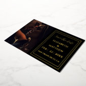 moderne elegante goud folie save the date kaart (Gedraaid)