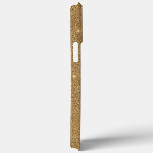 Moderne elegante gouden bloemencurve Case-Mate iPhone case (Achterkant / Rechts)