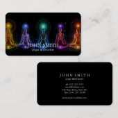 Moderne Elegante Gouden Chakra Spirituele Energie Visitekaartje (Voorkant / Achterkant)