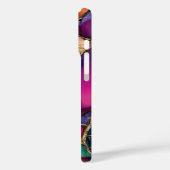 Moderne elegante gouden marmeren steen Case-Mate iPhone case (Achterkant / Links)