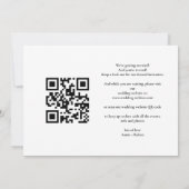 Moderne Elegante Gouden Script Foto QR Code Save The Date (Achterkant)