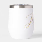 Moderne elegante gouden script gepersonaliseerde n (Voorkant)