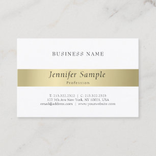 Moderne, elegante goudlook Professional, stijlvol Visitekaartje