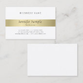 Moderne, elegante goudlook Professional, stijlvol Visitekaartje (Voorkant / Achterkant)
