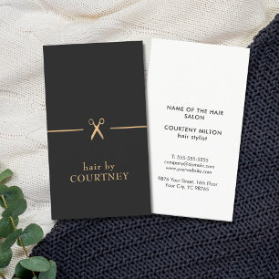 Moderne, elegante grafische vormgeving Gold Black Visitekaartje