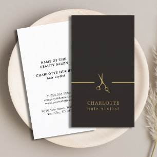 Moderne, elegante grafische vormgeving Gold Black  Visitekaartje