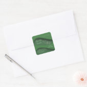 Moderne elegante groene botanische cosmetica label (Envelop)