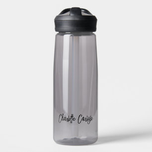 Moderne Elegante Handgeschreven Script Waterfles