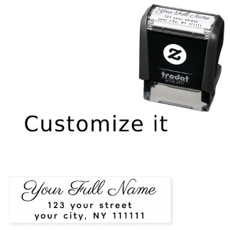 Moderne Elegante Handgeschreven Stijl Retouradres Zelfinktende Stempel