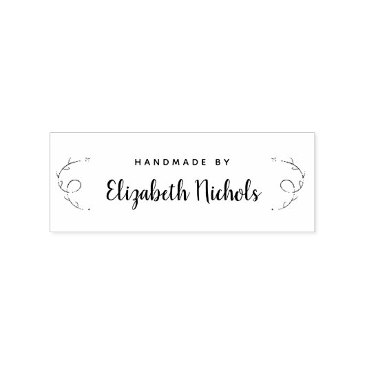 Moderne Elegante Handmade Door Rubber Stamp Rubberstempel (Afrduk)