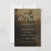 Moderne Elegante Herfst Rustieke bruiloft Save The Date (Voorkant)