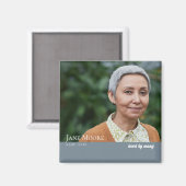 Moderne elegante herinnering Foto Keepsake magneet (Voorkant / Achterkant)
