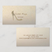 Moderne elegante hiel, goude Confetti Visitekaartje (Voorkant / Achterkant)