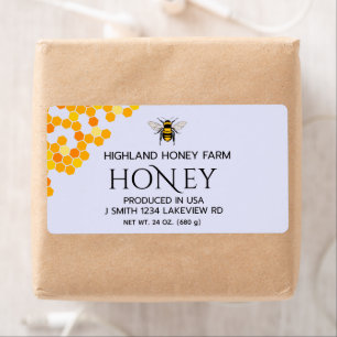 Moderne Elegante Honiing verzendlabels Etiket