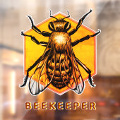 Moderne & Elegante Honingbij Persoonlijke Imker Raamsticker (Vel 2)
