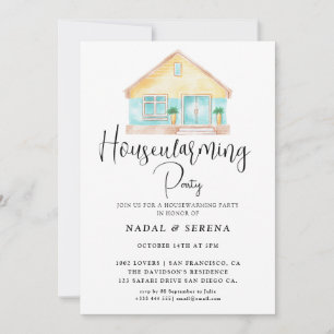 Moderne elegante housewarming party kaart
