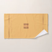 Moderne élégante jaune chic rayures monogrammées (Serviette à main)