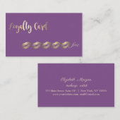 Moderne elegante Kaart van lips met verlies (Voorkant / Achterkant)