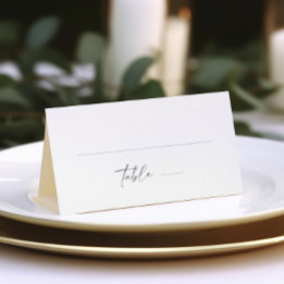 Moderne elegante kalligrafie gevouwen plaats kaart