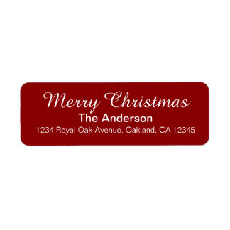 Moderne elegante kerst etiket