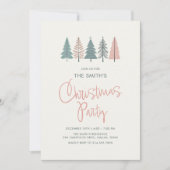 Moderne Elegante Kerstfeest Uitnodiging (Voorkant)