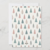 Moderne Elegante Kerstfeest Uitnodiging (Achterkant)