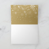 Moderne Elegante Krans van het Kerstgroen Feestdagen Kaart (Binnen)