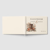 Moderne Elegante Landelijke Westerse Bloemen Gastenboek (Volledig)