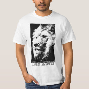 Moderne Elegante Leeuwengezicht Template Heren Waa T-shirt