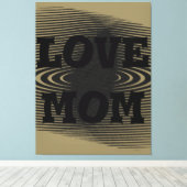 Moderne elegante lichtbruin, zwart ontwerp canvas afdruk (Insitu (Houten vloer))