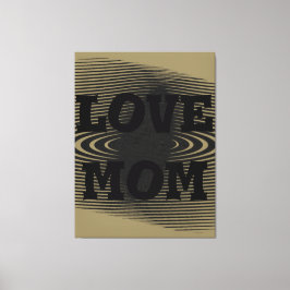 Moderne elegante lichtbruin, zwart ontwerp canvas afdruk