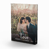 Moderne elegante liefdes script tekstoverlay fotoblokken (Rechts)