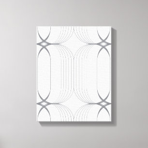 Moderne, elegante luxe illustratiepatroon canvas afdruk