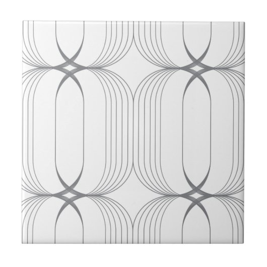 Moderne, elegante luxe illustratiepatroon tegeltje (Voorkant)