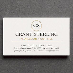 Moderne elegante luxe minimalistische professional visitekaartje