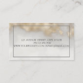 Moderne Elegante Macarons Gold Touch Visitekaartje (Achterkant)