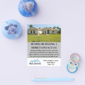 Moderne elegante makelaar aangepaste flyer (Enkel)