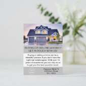 Moderne Elegante Makelaar Agent Custom Briefkaart (Staand voorkant)