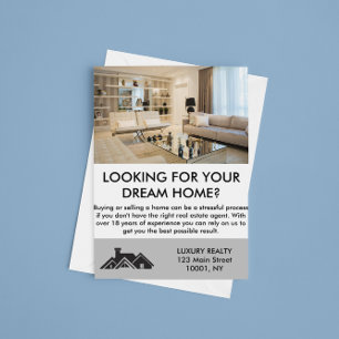 Moderne Elegante makelaar gepersonaliseerd Briefkaart