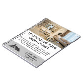 Moderne Elegante makelaar gepersonaliseerd Notitieboek (Linkerzijde)