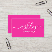 Moderne Elegante Meisjesachtige Calligrafie Roze