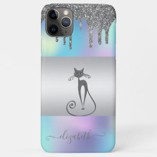 Moderne Elegante Meisjesachtige, Kat Holografische iPhone 11 Pro Max Hoesje