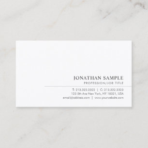 Moderne Elegante Minimaal Template Handtekening UV Visitekaartje