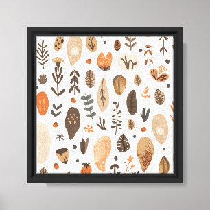 Moderne Elegante Minimale Luxe Boho Kunst Design Canvas Afdruk