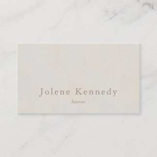Moderne Elegante minimale neutrale textuur Visitekaartje