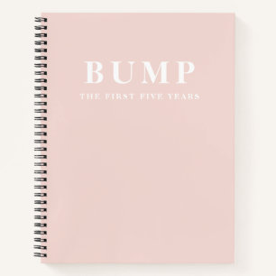 Moderne Elegante Minimale Pastel Roze Moeder Cadea Notitieboek