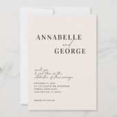 Moderne, elegante minimale typografie zwart-wit (Voorkant)