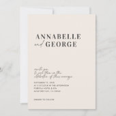 Moderne, elegante minimale typografie zwart-wit (Voorkant)