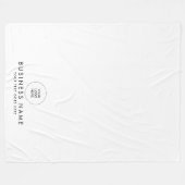 Moderne Elegante Minimalistische Aangepaste Logo H Fleece Deken (Voorkant (Horizontaal))